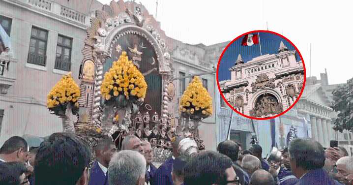 Señor de los Milagros: Congreso de la República rindió honores a la imagen sagrada del Cristo Moreno