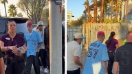 Justin Bieber Arrives At World Series Game 3 in Blue Jays Gear