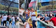 Taxistas y choferes de aplicaciones se pelearon a golpes en Aeroparque