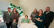 Mum battling cancer fulfils dream of seeing son get married in hospital