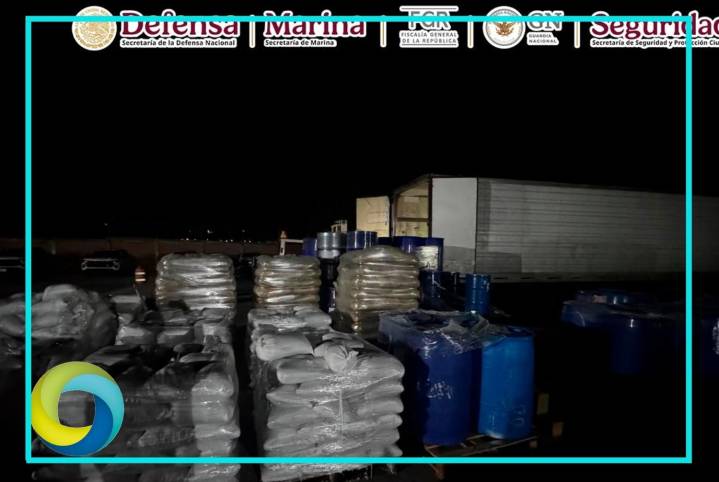 Aseguran más de 13 toneladas de precursores químicos en Durango; hay un detenido