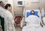 Mamata visits injured BJP MP Khagen Murmu at Siliguri hospital, a...