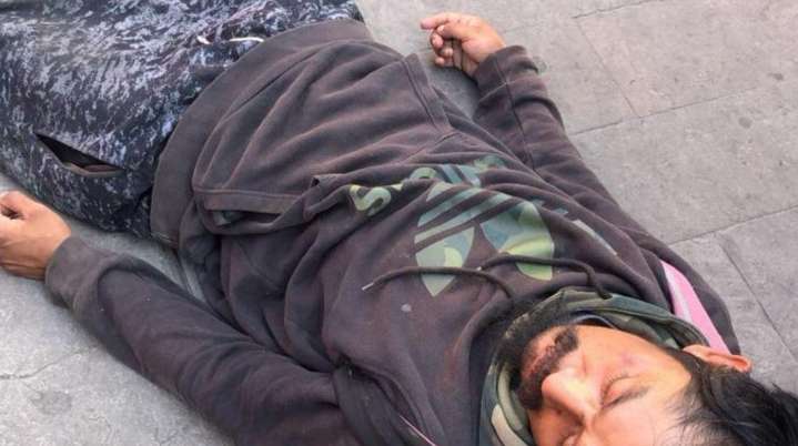 Sujeto resulta con golpe en la cabeza al caer en el centro de Cuautla