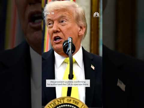 Trump says he authorized CIA action inside Venezuela