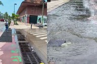Alarma en colonia Versalles al botar alcantarillas de drenaje y anegar calles de agua pestilente