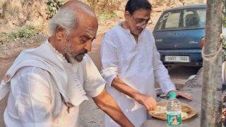 Rajinikanth enjoys a roadside meal on a pattal in viral pic