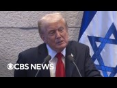 Trump hails "historic dawn of a new Middle East" during Knesset address