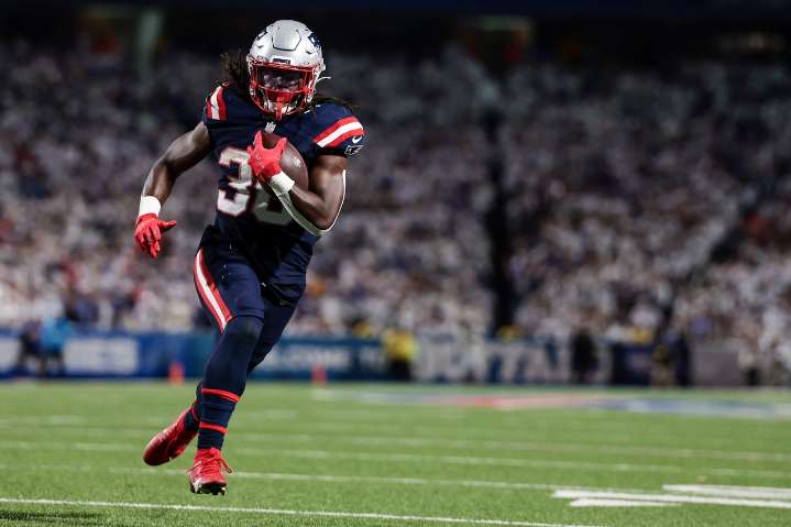 What Mike Vrabel said about Rhamondre Stevenson’s fumble in Buffalo