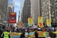 Thousands of New Yorkers flock to Times Square for 'No Kings' protest against Trump