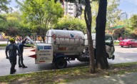 Pipa de gas sufre falla mecánica en Circuito Interior y genera movilización