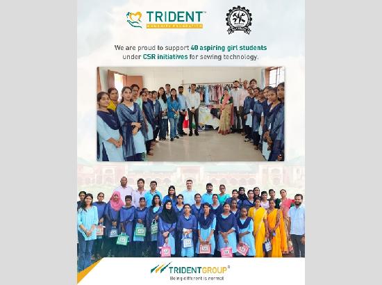 Trident Group sponsors 1-year ITI fees of 40 aspiring girl students to promote women’s skill [ FULL VIEW ]