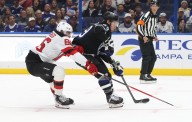Devils get 2 goals from Connor Brown, beat Lightning for 1st win - The Rink Live | Coverage of youth, junior, high school and college hockey