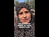 Palestinians react to Gaza peace plan