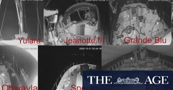 Australian activists aboard aid flotilla bracing for interception by Israel