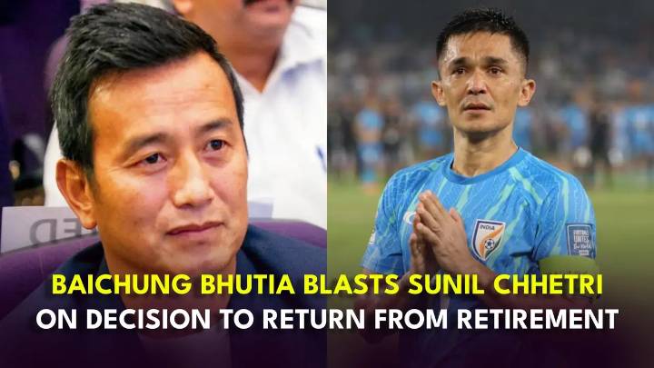 Baichung Bhatia SLAMS Sunil Chhetri for returning from international retirement