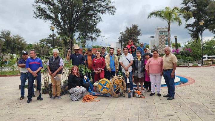 Realizan saneamiento y reforestación del Parque “Emiliano Zapata” en Tehuacán