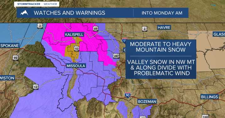 Weather Forecast: A major system moves in overnight into early Monday