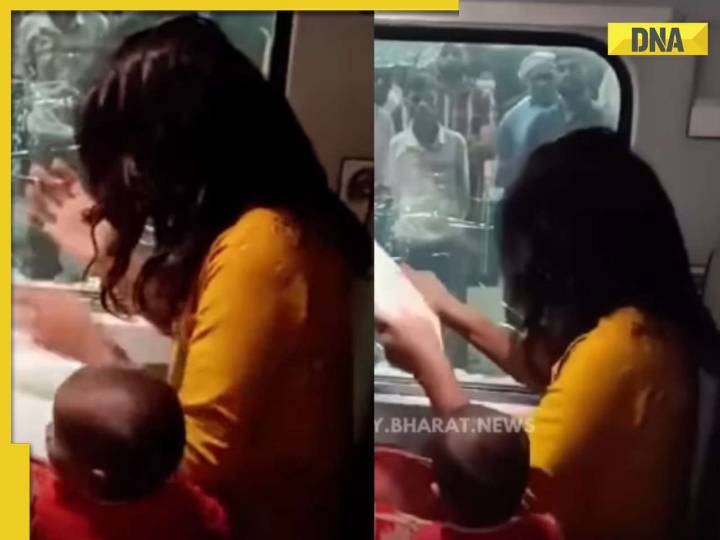Watch: Woman breaks AC coach window after purse is stolen, shocking incident goe