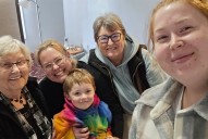 Five generations of Scobie family photo taken at Kamsack