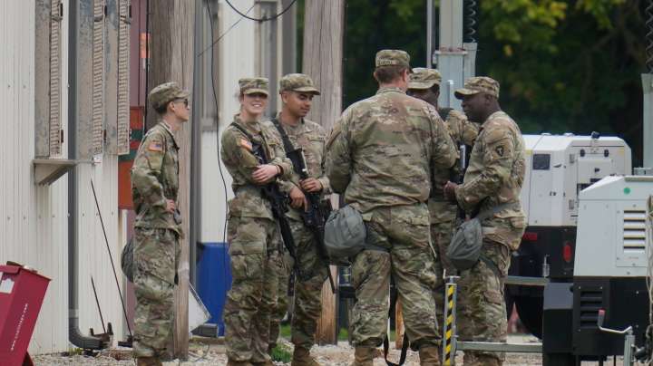 National Guard troops are outside Chicago in Trump's latest deployment