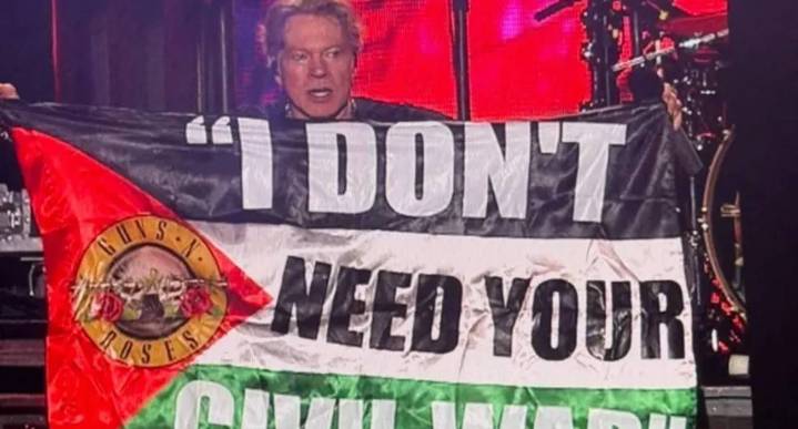 Guns N’ Roses mezcla música y mensaje político en su concierto en Bogotá