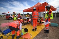 La Junta y Aena simulan una respuesta coordinada ante un accidente en el Aeropuerto Federico García Lorca