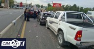 Choque en cadena en Córdoba: seis vehículos colisionaron en plena hora pico