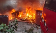 Atiende Protección Civil incendio registrado cerca de avenida Universidad