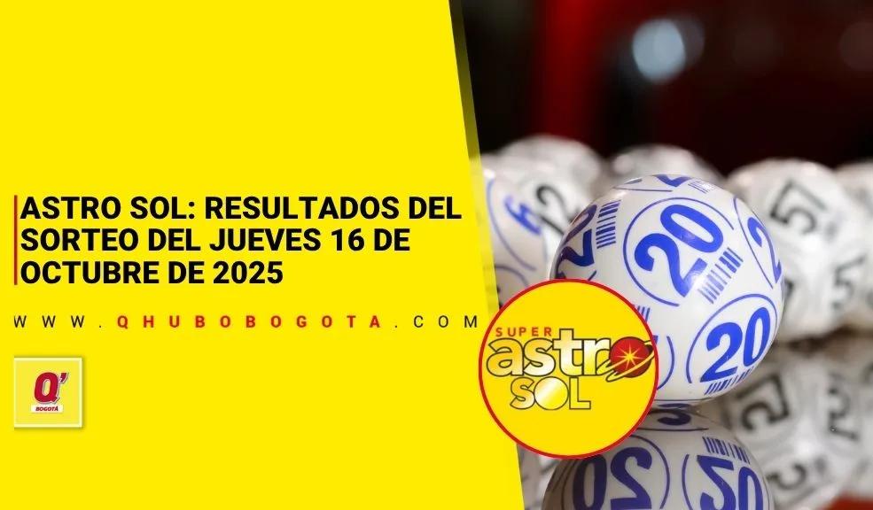 Astro Sol: resultados del sorteo del jueves 16 de octubre