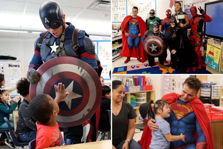 FDNY heroes don superhero costumes for sick, grieving children across NYC: ‘Seeing the children's smiles’