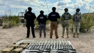 Armas largas, cargadores y hasta poncha llantas, lo asegurado en Ojinaga