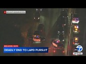 Chase suspect fatally struck by car on major LA freeway