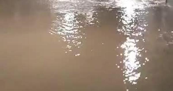 La rotura de una tubería inunda la calle Olmos y deja sin suministro de agua a los vecinos