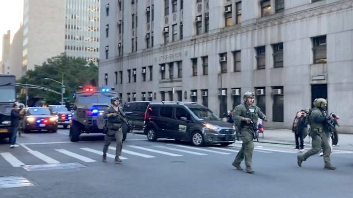 Immigration agents conducting sweep on NYC's famed Canal Street confronted by protesters