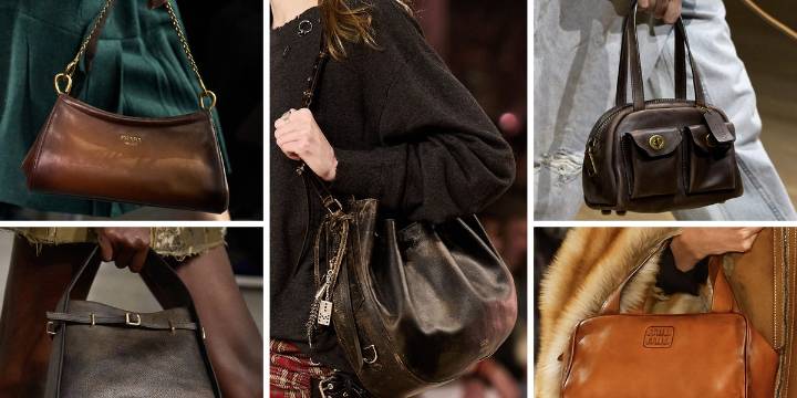 The Distressed Leather Handbag Is Fall’s Chicest Runway Trend