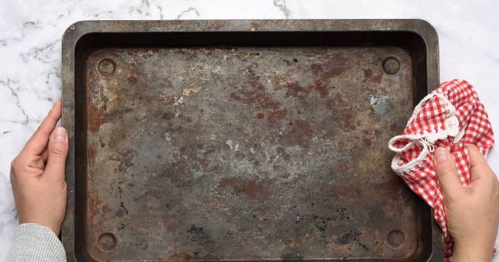Oven tray grease will melt off 'like magic' if you soak in 1 unusual ingredient