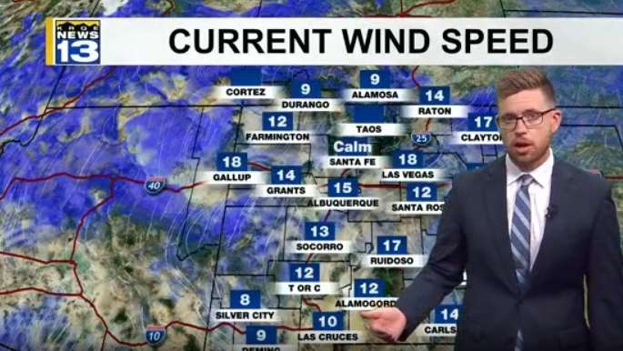 Breezy conditions heading into the weekend