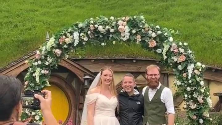 Elijah Wood Crashes Wedding for a Memorable Moment in The Shire