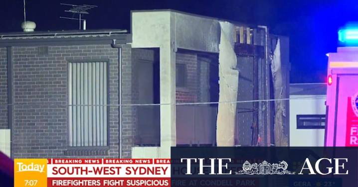 House fire in Sydney’s southwest after two parked cars ignite