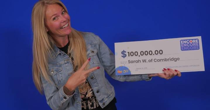 Cambridge mother of four cashes in $100K lotto ticket