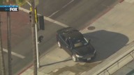 Driver barricaded in car near LA City Hall