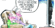 Editorial Cartoon: Blame it on AI