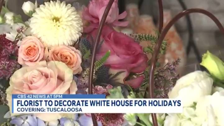 Tuscaloosa florist chosen as White House volunteer Christmas decorator