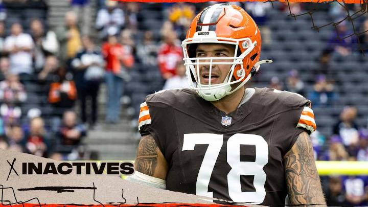 Browns announce inactives for Week 7 against the Dolphins