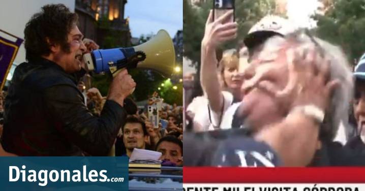 Libertarios golpearon a un jubilado y a una periodista en el acto de Milei en Córdoba
