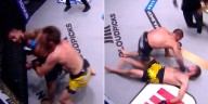 Lo derrumbó con un codazo de espaldas y lo terminó con un golpe en el suelo: el escalofriante nocaut en MMA que es candidato al mejor del año