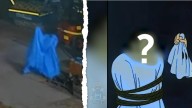 Bellevue: Hilarious video captures offender dressed as ghost breaking into industrial yard, stealing tools