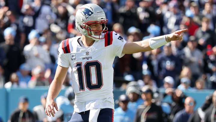 Drake Maye has a record number of 80-percent completion games through two NFL seasons