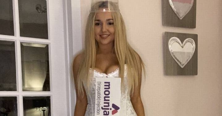 Woman who shed two stone on Mounjaro dresses up as 'her hero' for Halloween