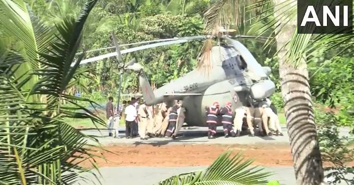 Kerala Prez Murmu's chopper wheels sink into newly concreted landing pad